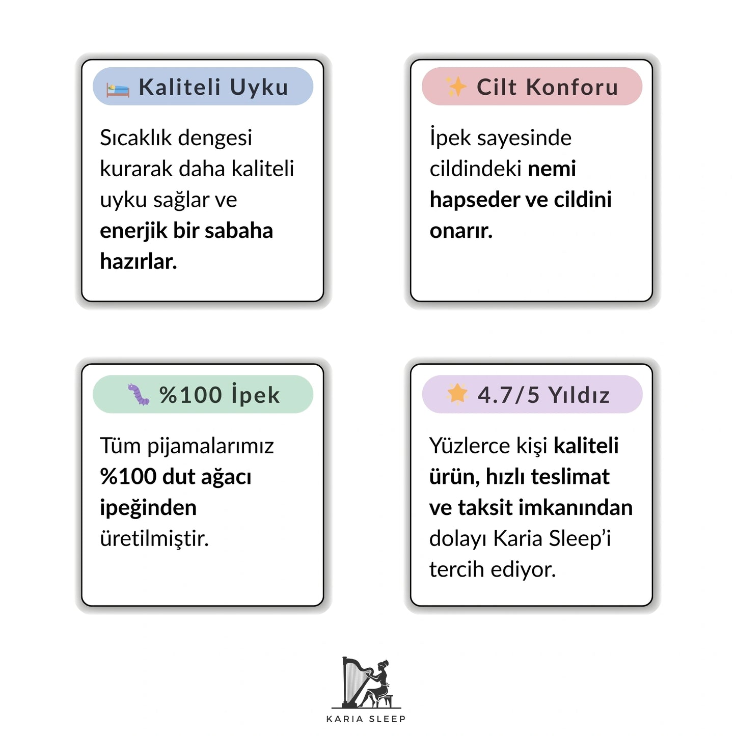%100 Dut İpeği Pijama Seti