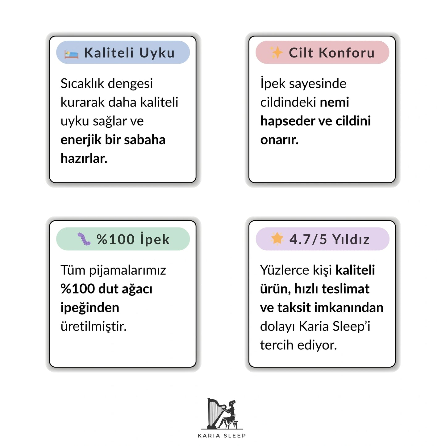 %100 Dut İpeği Pijama Seti